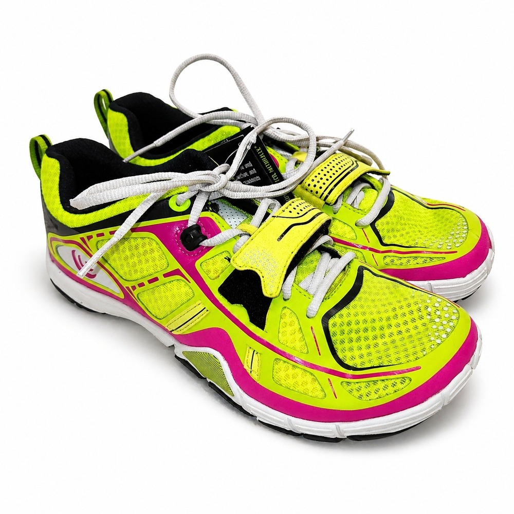 Topo Athletic Halsa Womens Training Shoes Lime Orchid Yellow Pink US 10 NEW